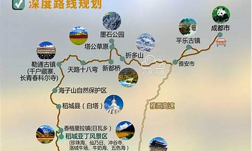 稻城自助游路线_稻城自助游路线图